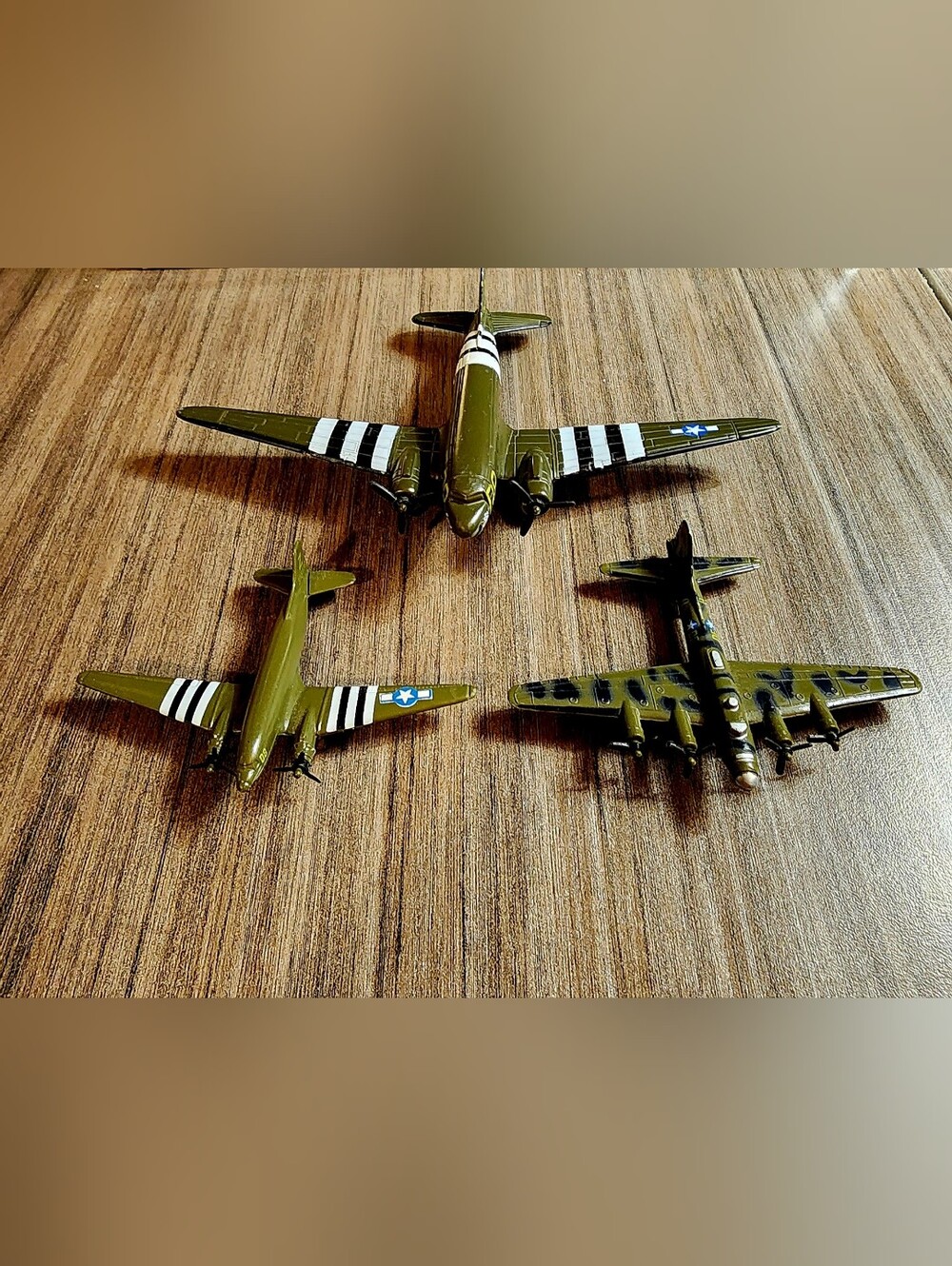 WWII Diecast Military Aircraft Model Vehicle Bundle – Lot of 3